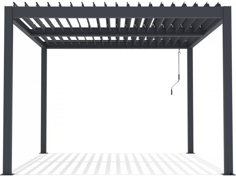 Aluminiowa pergola bioklimatyczna "Windsor" - 3 x 4 m - Antracyt