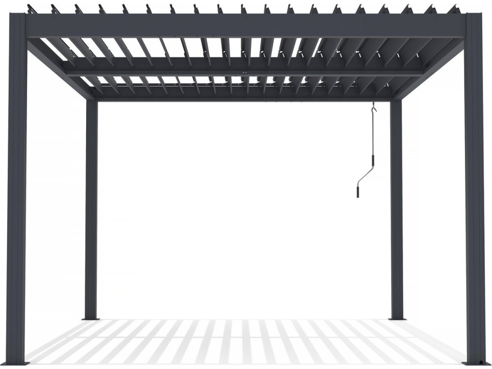 Aluminiowa pergola bioklimatyczna "Windsor" - 3 x 4 m - Antracyt