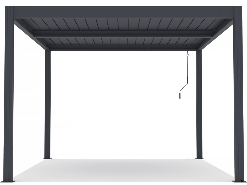 Aluminiowa pergola bioklimatyczna "Windsor" - 3 x 4 m - Antracyt