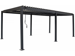 Samonośna aluminiowa pergola bioklimatyczna "Kensington" - 3 x 6 m - Szary