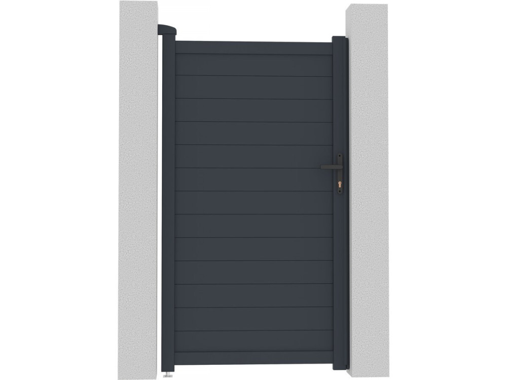 Furtka aluminiowa "Marc" - 101.2 x 180.9 cm - Szara