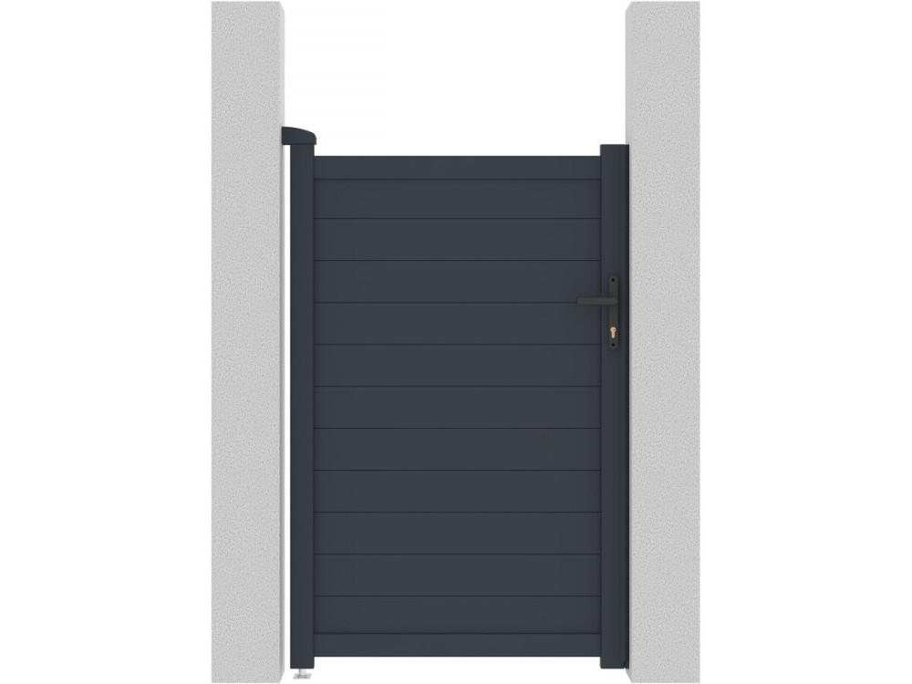 Furtka aluminiowa "Marc" - 101.2 x 155.9 cm - Szara