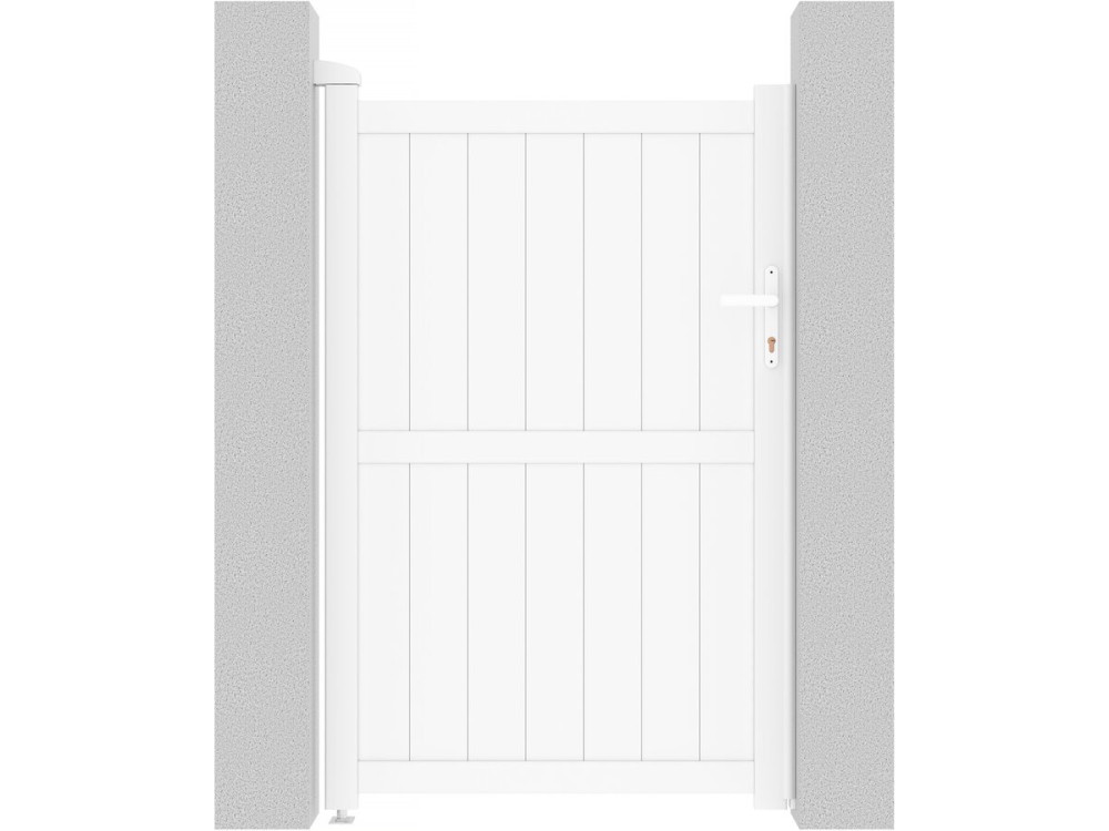 Brama aluminiowa "Lola" - 101.2 x 155.9 cm - Biała