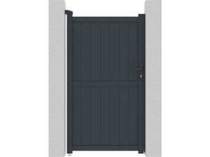 Brama aluminiowa "Maurice" - 101.2 x 180.9 cm - Szara