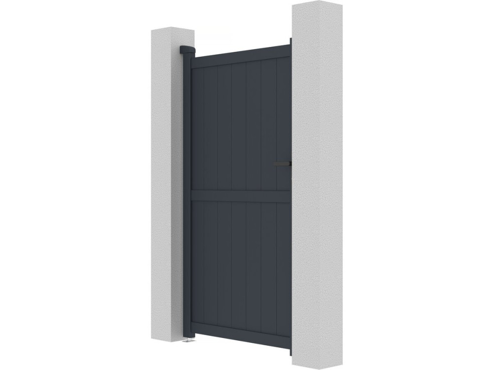 Brama aluminiowa "Maurice" - 101.2 x 180.9 cm - Szara