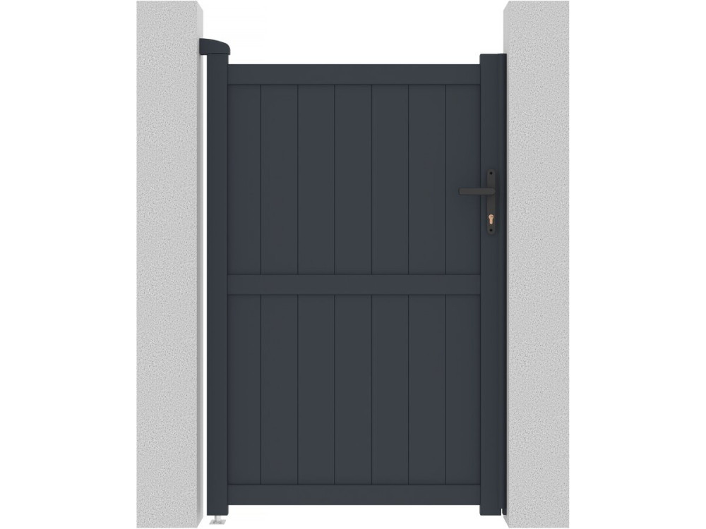 Brama aluminiowa "Maurice" - 101.2 x 155.9 cm - Szara