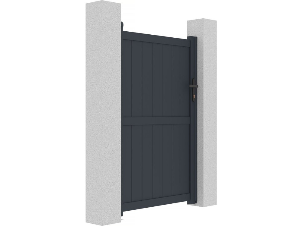 Brama aluminiowa "Maurice" - 101.2 x 155.9 cm - Szara