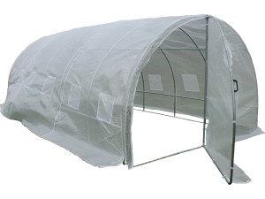 Szklarnia-tunel ogrodowy "Mimosa" z drzwiami - 180 g/m² - 18 m² - 6 x 3 x 2 m