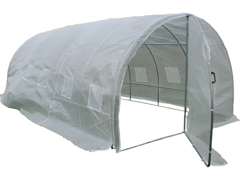 Szklarnia-tunel ogrodowy "Mimosa" z drzwiami - 180 g/m² - 18 m² - 6 x 3 x 2 m
