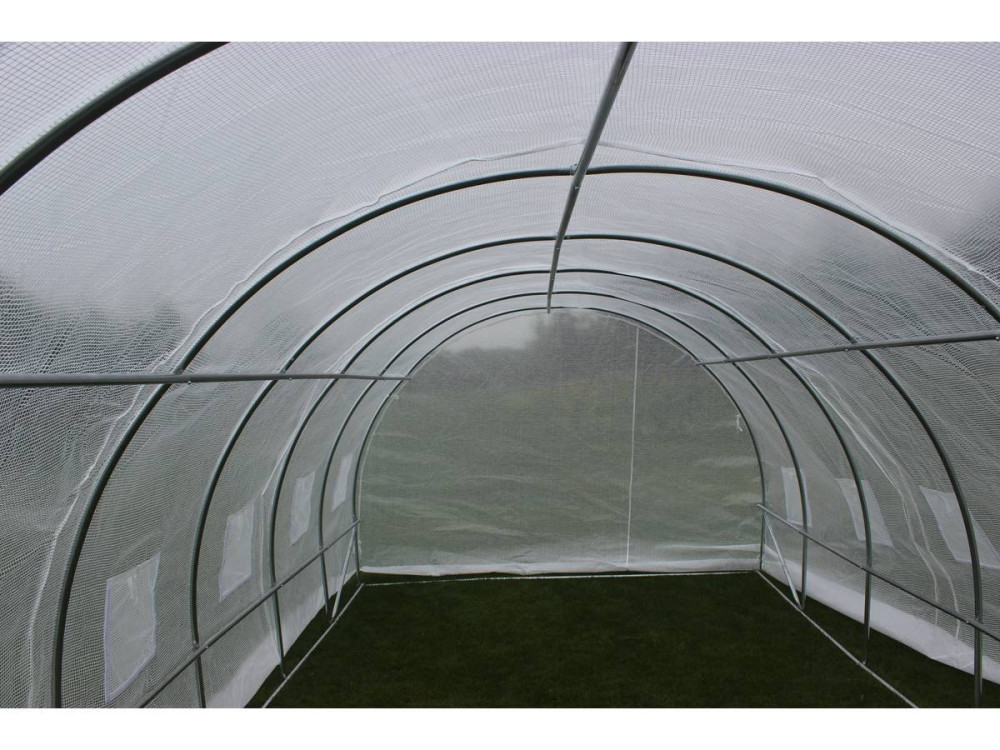 Szklarnia-tunel ogrodowy "Mimosa" z drzwiami - 180 g/m² - 18 m² - 6 x 3 x 2 m