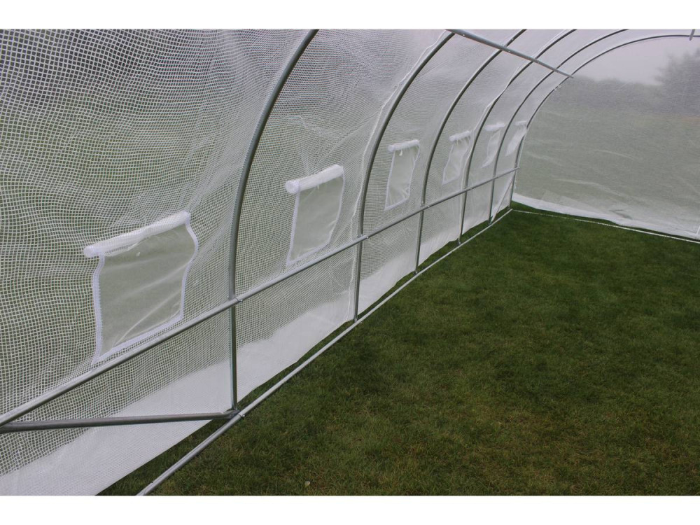 Szklarnia-tunel ogrodowy "Mimosa" z drzwiami - 180 g/m² - 18 m² - 6 x 3 x 2 m