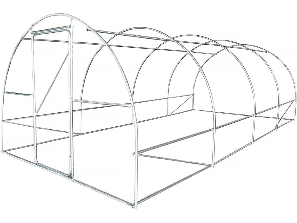 Tunel ogrodowy "Mimosa" z drzwiami, 6 x 3 m, 18 m², 180 g, biały