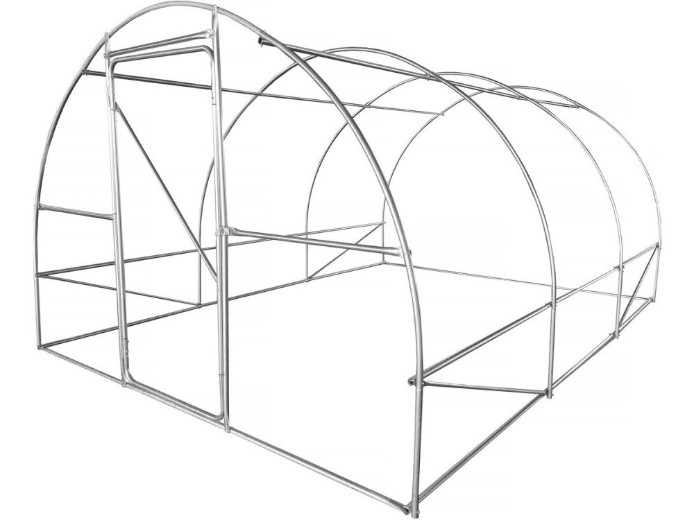 Tunel ogrodowy "Mimosa" 4 x 3 m z drzwiami - 12 m² - 180 g - biały