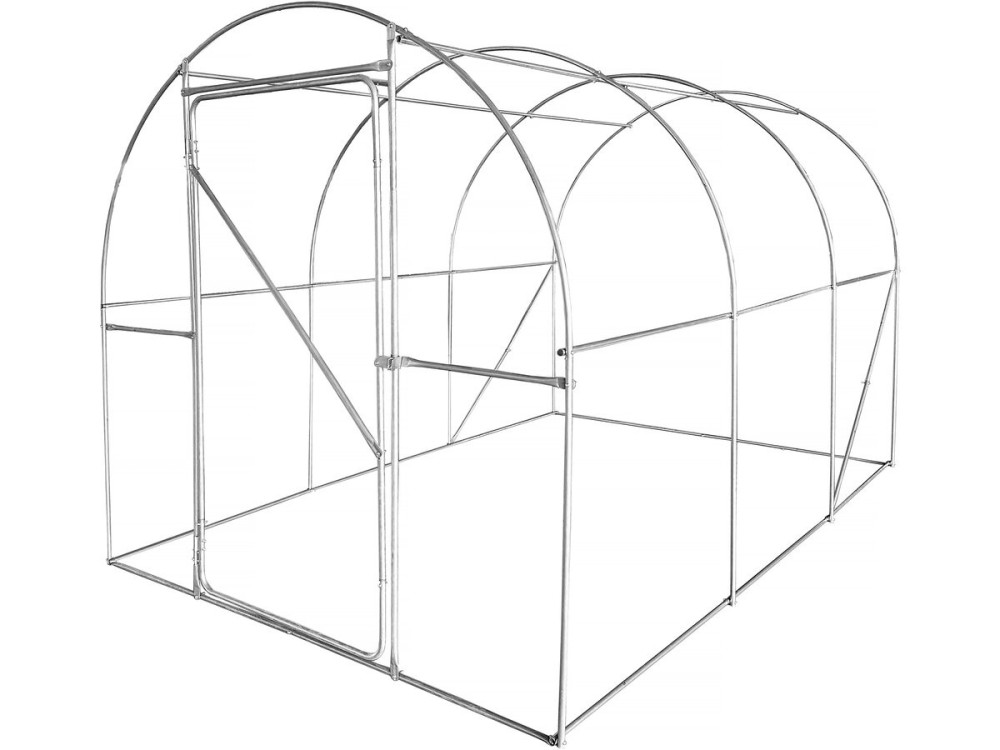 Tunel ogrodowy "Mimosa" 3 x 2 m z drzwiami - 6 m² - 180 g - biały
