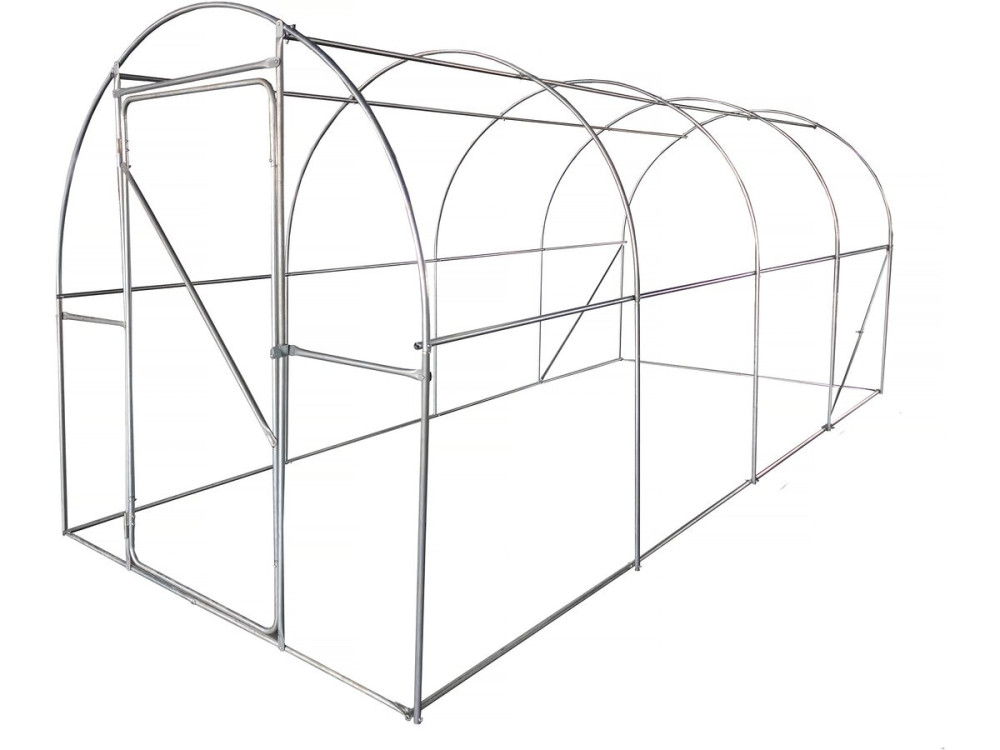Tunel ogrodowy z drzwiami 4,5 x 2 m "Mimosa" - 9 m² - 180 g - biały