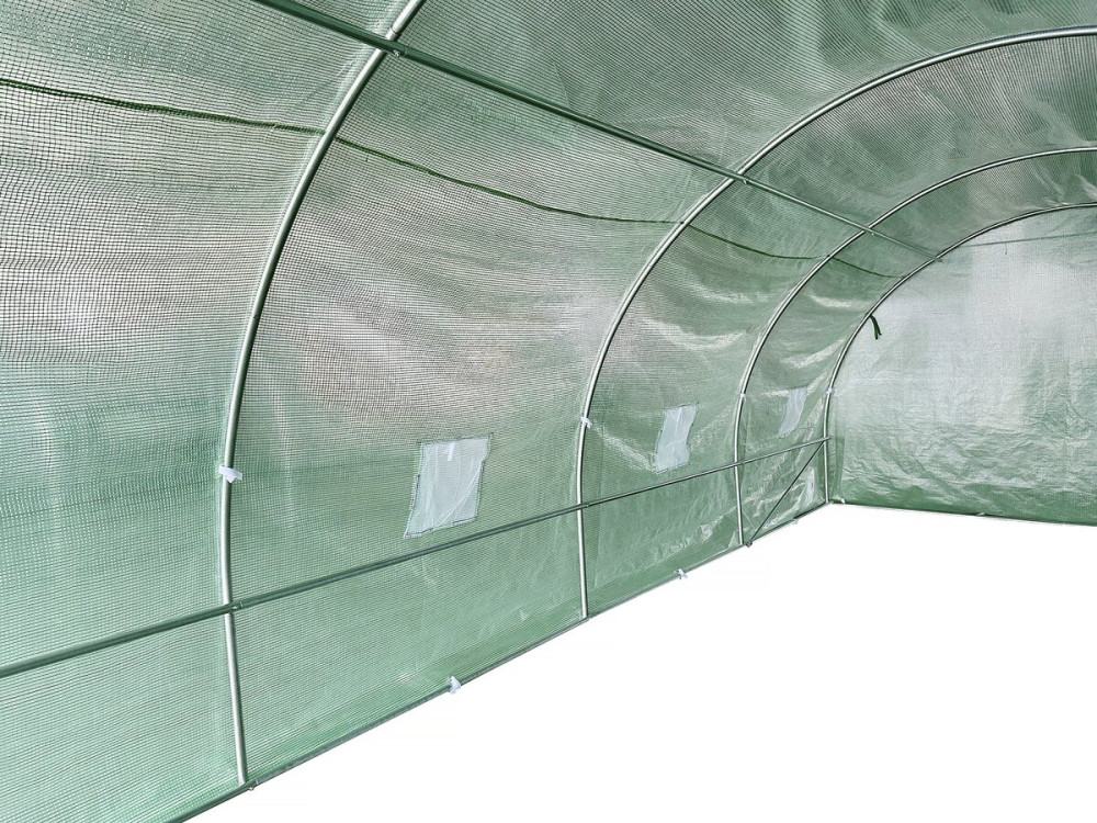 Tunel ogrodowy "Lys" 8 x 3 m - szklarnia - 24 m² - 140 g - zielony