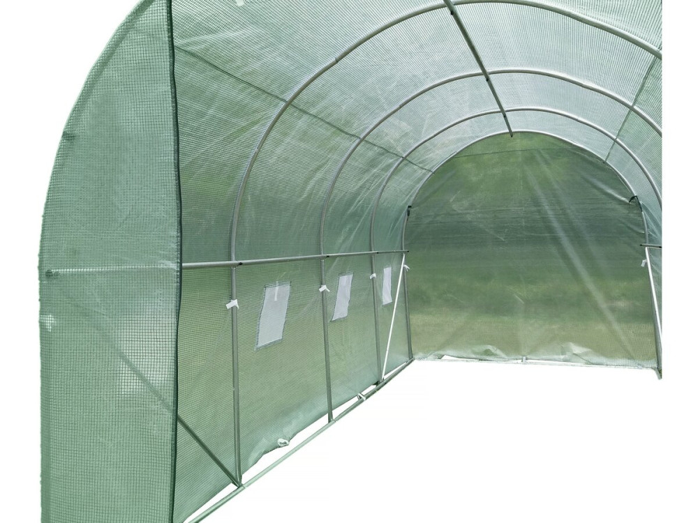 Tunel ogrodowy "Lys" 4,5 x 2 m - szklarnia - 9 m² - 130 g - zielony
