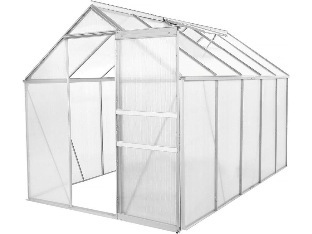 Podstawa ze stali ocynkowanej do szklarni ogrodowej "Basilic" - 5,89 m² - Szara