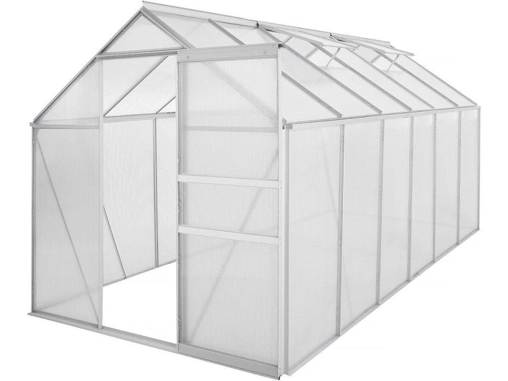 Podstawa ze stali ocynkowanej do szklarni "Basilic" - 7,03 m² - Szara