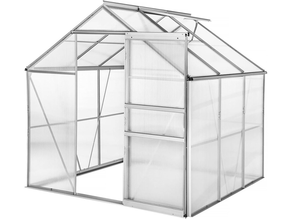 Podstawa ze stali ocynkowanej do szklarni "Basilic" - 3,61 m² - Szara