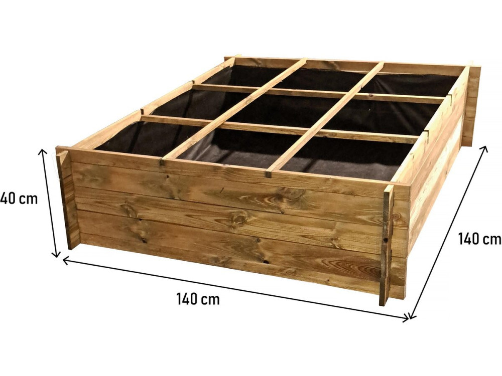 Placyk warzywny "Nigelle" - 140 x 140 x 40 cm