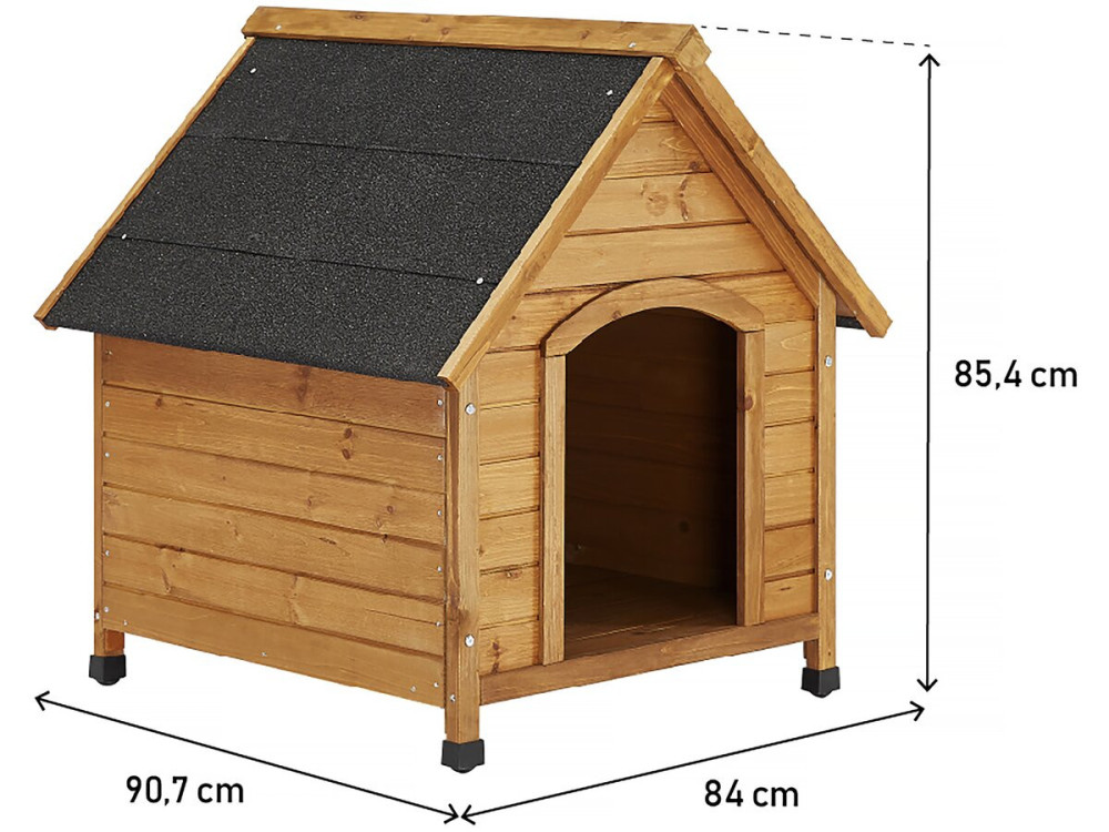 Buda dla psa - 77 x 82 x 88 cm - Beżowy