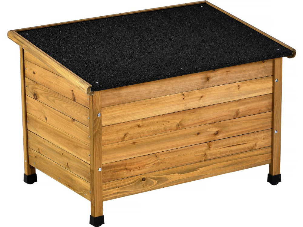 Drewniana buda dla psa "Max" - 85 x 57 x 58 cm - Brązowa