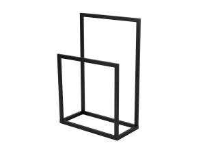 Metalowy wieszak na ręczniki "Gediz" - 25 x 60 x 90 cm - Czarny