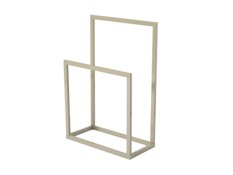 Metalowy wieszak na ręczniki "Gediz" - 25 x 60 x 90 cm - Taupe