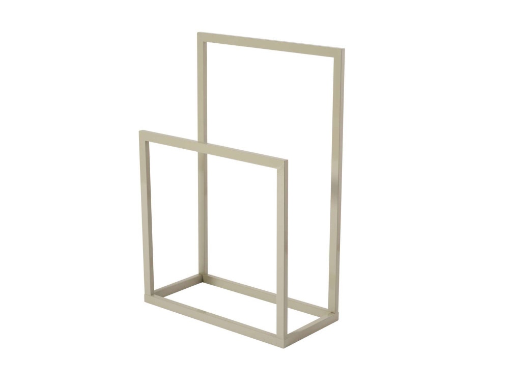 Metalowy wieszak na ręczniki "Gediz" - 25 x 60 x 90 cm - Taupe