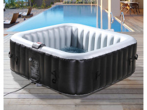 Dmuchane spa "Nice" z PVC - 6 miejsc - Szaro-czarne