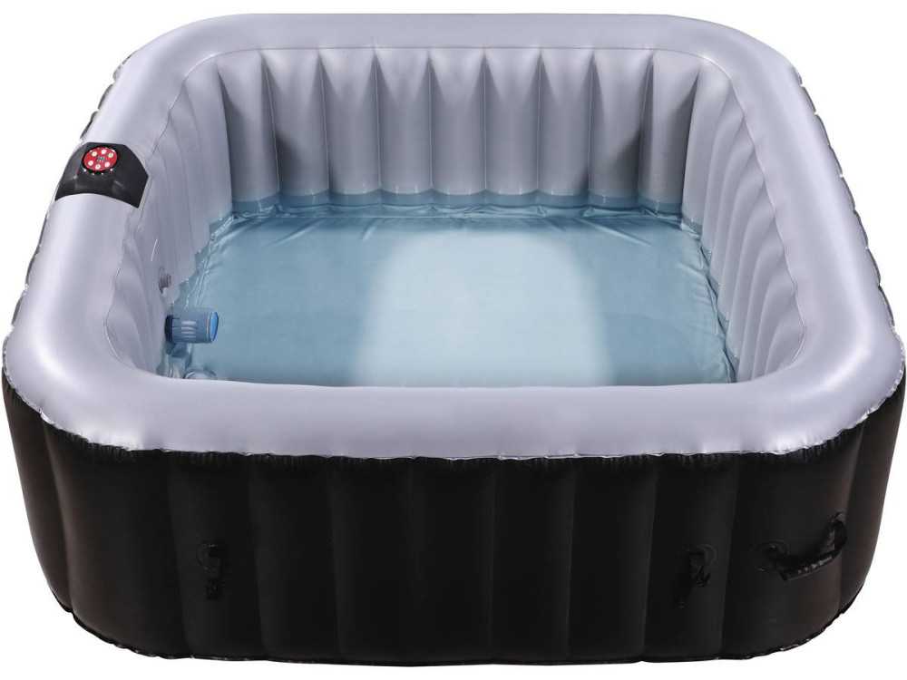 Dmuchane spa "Nice" z PVC - 6 miejsc - Szaro-czarne