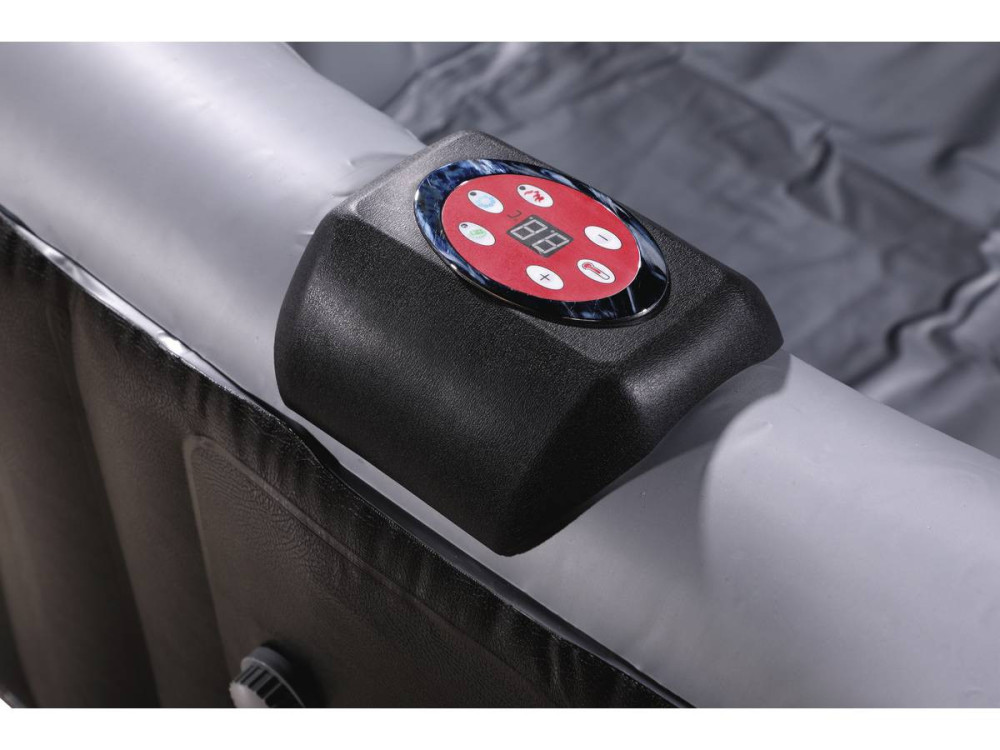 Dmuchane spa "Nice" z PVC - 6 miejsc - Szaro-czarne