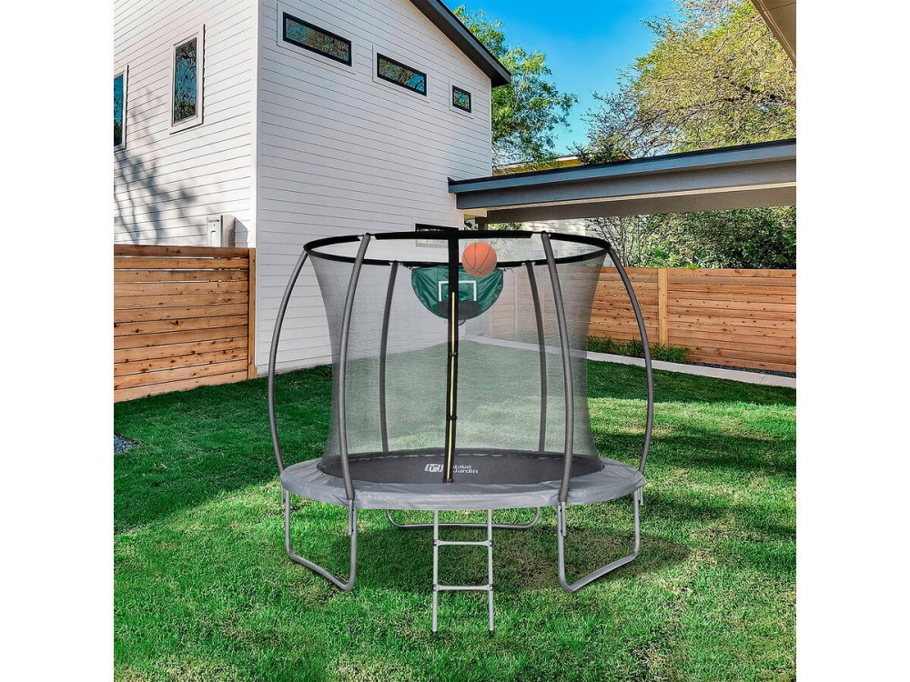Trampolina z siatką wewnętrzną "jumper" - Ø 4,60 m - Szara