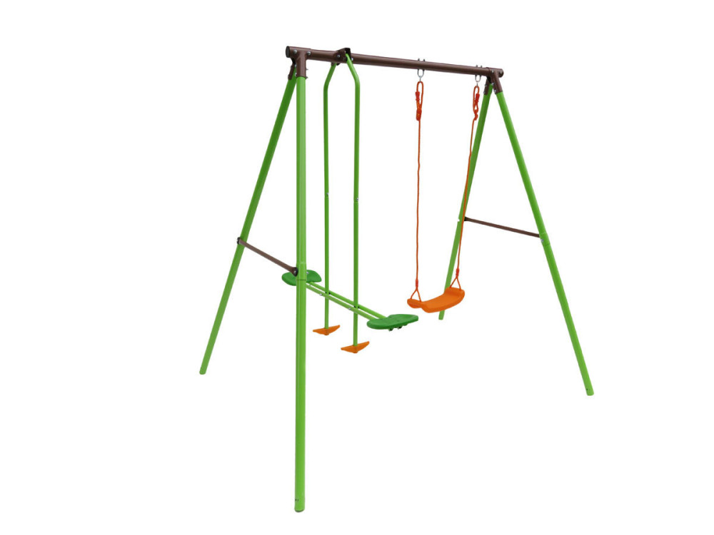 Plac zabaw „Lola” ze stali - 1.96 m - 2 urządzenia