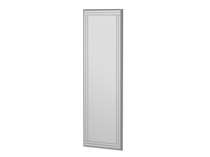 Drewniane lustro "Buhem" - 40 x 120 cm - Białe
