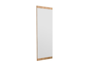 Drewniane lustro "Azus" - 40 x 120 cm - Brązowe