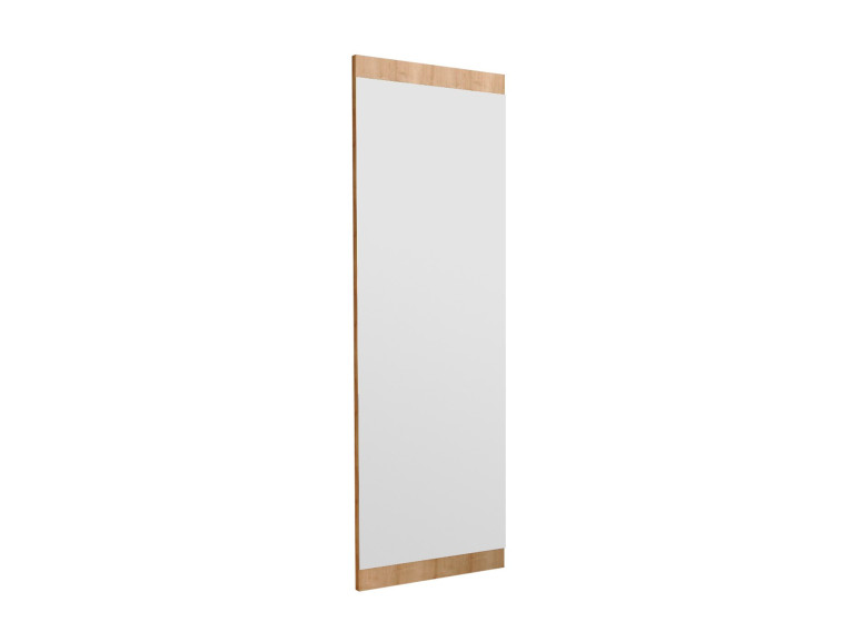Drewniane lustro "Azus" - 40 x 120 cm - Brązowe