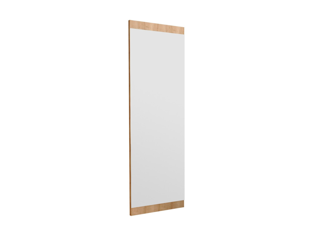 Drewniane lustro "Azus" - 40 x 120 cm - Brązowe
