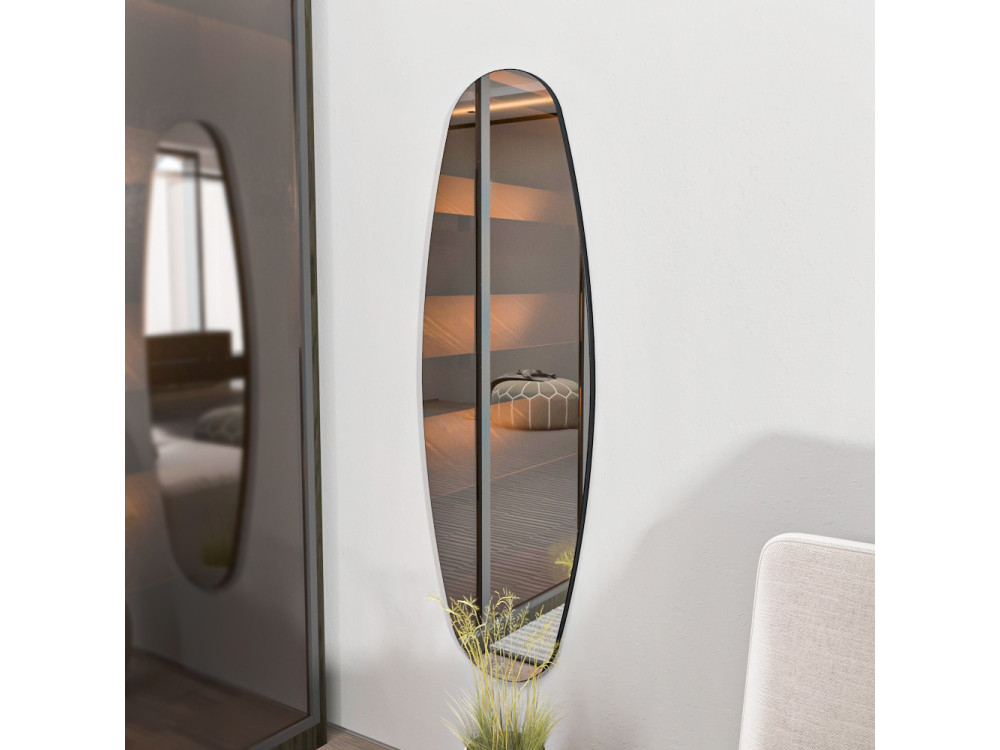 Drewniane lustro "Venti" - 40 x 120 cm - Przezroczyste