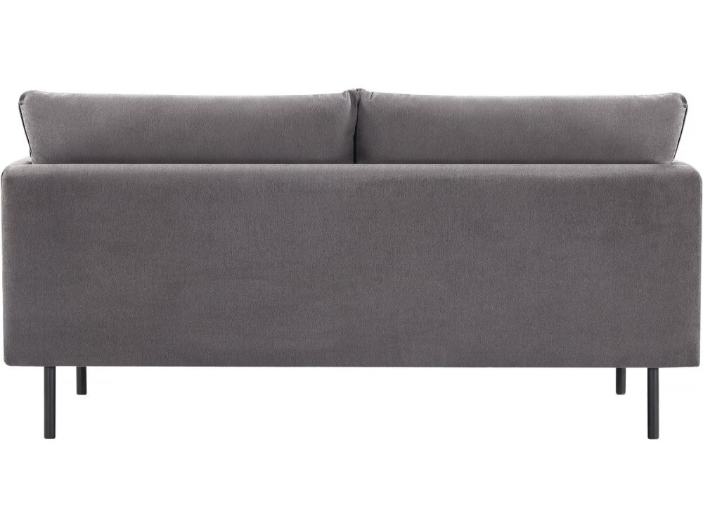 Sofa materialowa stala „Rudy” - 180,5 x 78 x 52 cm - 3 miejsca - Ciemnoszara