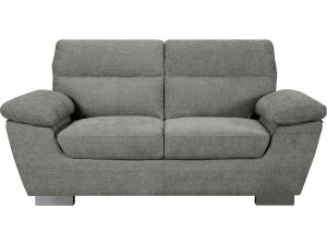 Sofa z tkaniny stalej „Dallas” – 169 x 88 x 90 cm – 2 miejsca – Szara