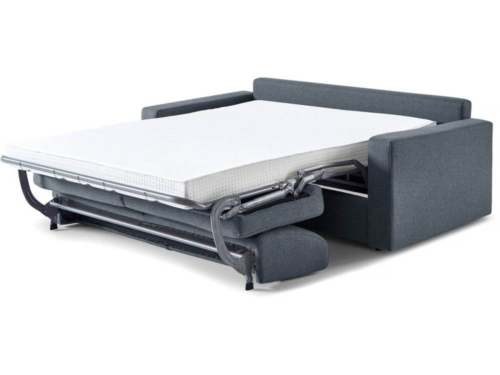 Sofa rozkładana materiałowa "Diana" express - Powierzchnia spania: 140 cm - 3 miejsca - Szara