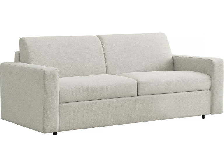Sofa rozkładana "Diana" z tkaniny ekspresowej - 140 cm spania - 3-osobowa - Beżowa