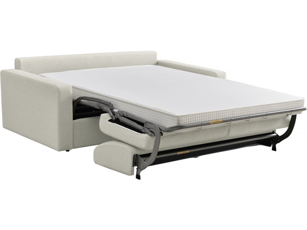 Sofa rozkładana "Diana" z tkaniny ekspresowej - 140 cm spania - 3-osobowa - Beżowa