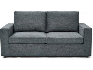 Sofa rozkładana "Elena" z tkaniny ekspresowej - 3-osobowa - 140 cm spania - Szara