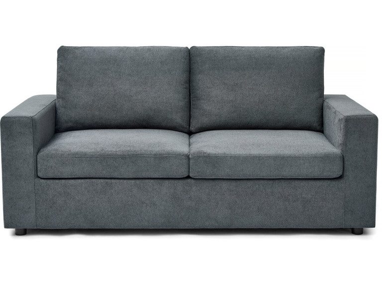 Sofa rozkładana "Elena" z tkaniny ekspresowej - 3-osobowa - 140 cm spania - Szara