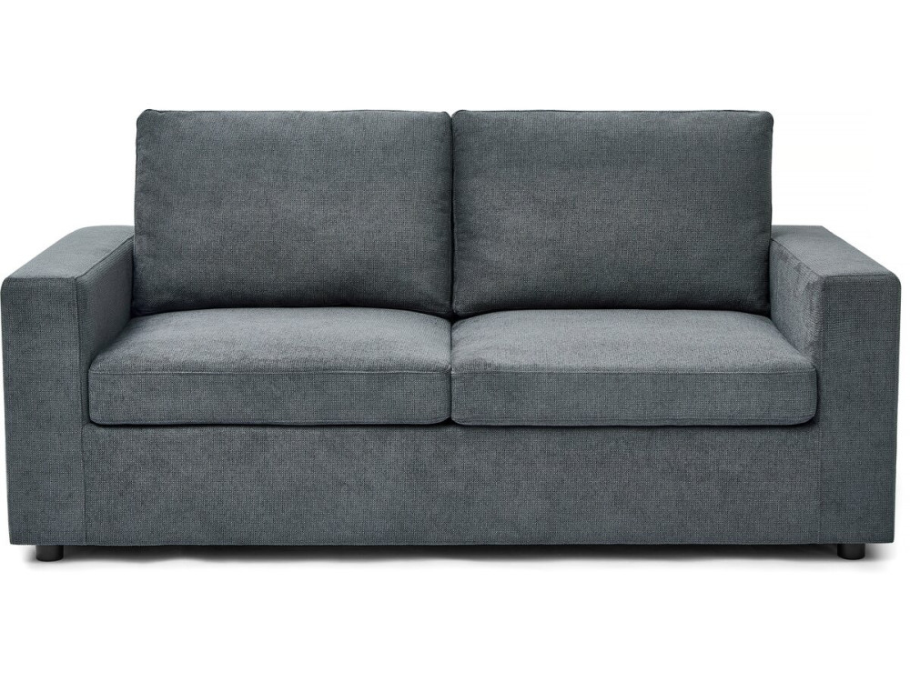 Sofa rozkładana "Elena" z tkaniny ekspresowej - 3-osobowa - 140 cm spania - Szara
