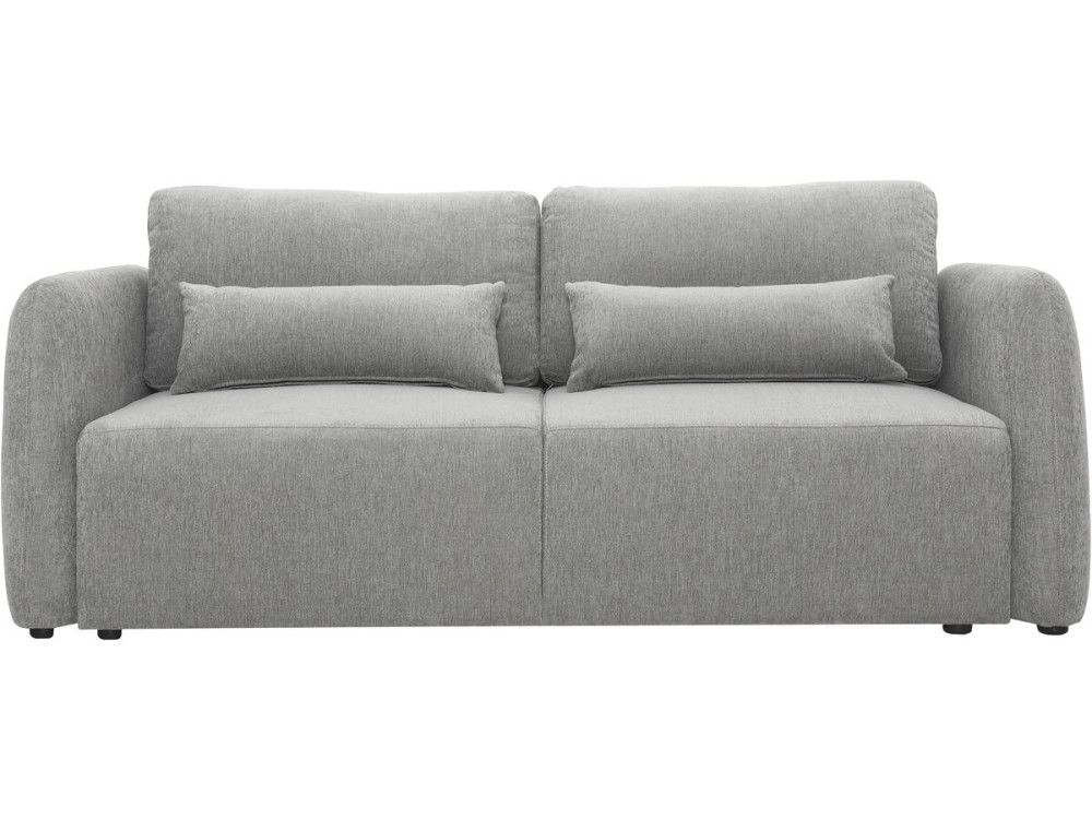 3-osobowa sofa prosta z funkcją rozkładania, obita tkaniną „Concorde” – szara