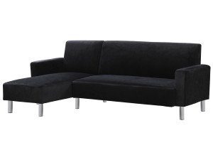 Tapicerowana sofa narożnikowa odwracana „Rio” - 4 miejsca - Szary antracytowy